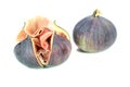 Figs with Serrano ham Royalty Free Stock Photo