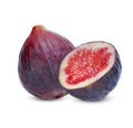 Figs sweet fruit on white background