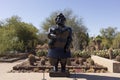 Figurative Artist, Sculptor Fernando Botero: Dressed Woman Sculpture at Desert Botanical