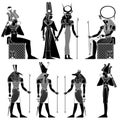 figure of ancient egypt god Royalty Free Stock Photo