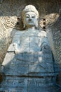 The figure of Buddha of Longmen Grottoes