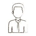 figure businessman formal cloth icon