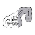 figure car crane icon Royalty Free Stock Photo