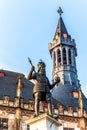 Figure of Charlemagne in front of the town hall in Aachen