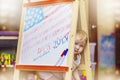 Figure child symbol of the independence day of America on the dr Royalty Free Stock Photo