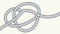 Figure Eight Rope Knot Vector, vector design Generative AI Royalty Free Stock Photo