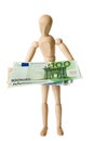 Figure,euro,one Royalty Free Stock Photo