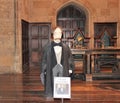 The figure of Filius Flitwick, the Charms Master at Hogwarts and the head of Ravenclaw house at Warner Bros. Studios, London, UK Royalty Free Stock Photo