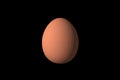 Figure in the form of a egg black background Royalty Free Stock Photo
