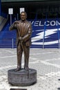 figure in front of the Amalie Arena in Tampa, Florida