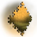 Figure of gold puzzle