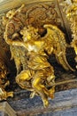 Figure of the golden angel on a Cathedral's roof Royalty Free Stock Photo