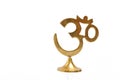 Figure of golden indian symbol aum