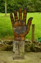 Figure Of The Hand On The Route Of The Encantau Camin In The Council Of Llanes. Nature, Travel, Landscapes, Forests, Fantasy.