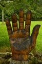 Figure Of The Hand On The Route Of The Encantau Camin In The Council Of Llanes. Nature, Travel, Landscapes, Forests, Fantasy.