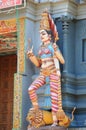 Figure on the Hindu temple on the island of Ceylon.