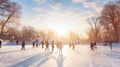 figure ice skating holiday Royalty Free Stock Photo