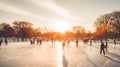 figure ice skating holiday Royalty Free Stock Photo