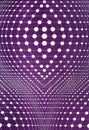 Figure of lines and dots in background purple Royalty Free Stock Photo