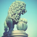 Figure of a lion in Stockholm