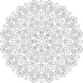 Figure mandala for coloring doodles sketch