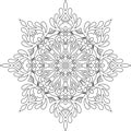 Figure mandala for coloring doodles sketch