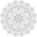 Figure mandala for coloring doodles sketch