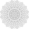 Figure mandala for coloring doodles sketch