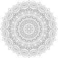 Figure mandala for coloring doodles sketch