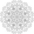 Figure mandala for coloring doodles sketch