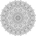 Figure mandala for coloring