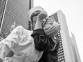 Figure of a sailor kissing a nurse at Times Square in New York