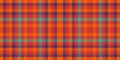 Figure seamless vector background, micro textile pattern check. Front tartan texture fabric plaid in red and bright colors Royalty Free Stock Photo
