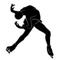 Figure Skating Silhouette Illustration