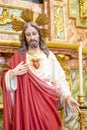 figure of the statue of the Sacred Heart of Jesus Royalty Free Stock Photo