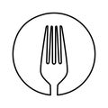 figure symbol fork tool icon
