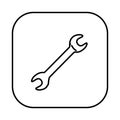 figure symbol wrench icon