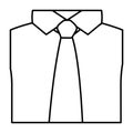 figure tie with shirt icon Royalty Free Stock Photo