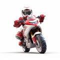 High-speed Motorcycle Design For Game Character Royalty Free Stock Photo