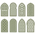 Figured arabian window ornament - grating arabesque pattern