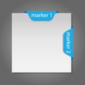 Figured reeds for marking.label stickers Royalty Free Stock Photo