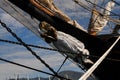 Figurehead of an ancient sailing ship Royalty Free Stock Photo