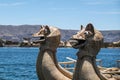 Figurehead of traditional vessel at Lake Titicaca