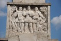 Figures in bas-relief of the obelisk, Alba Julia Royalty Free Stock Photo