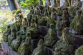 Figures of Buddhist monks made of stone Royalty Free Stock Photo