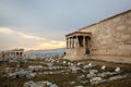 Figures of Caryatids Porch of the Erechtheion on the Parthenon on Acropolis Hill, Athens, Greece Royalty Free Stock Photo