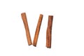 Figures from cinnamon sticks Royalty Free Stock Photo