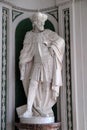 Figures of the legendary founders and patrons of the abbey, Green Hall in Amorbach Benedictine abbey, Germany