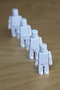 Figures lining up Royalty Free Stock Photo