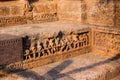 Figures of Men at work at the ancient Hindu Sun Temple, Konark, Orissa, India. UNESCO World Heritage Royalty Free Stock Photo